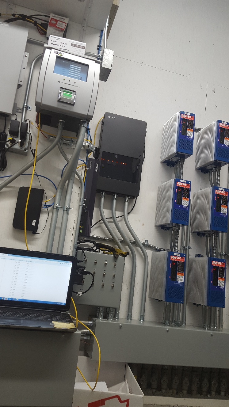 tank & fuel line monitoring system installed neatly